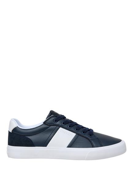 Hackett London Heritage Blake Handle Leather & Suede Trainers, Navy