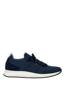 Hackett London H-Runner Knit Trainers, Navy