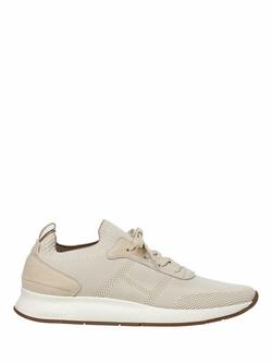 Hackett London H-Runner Knit Trainers, Off White