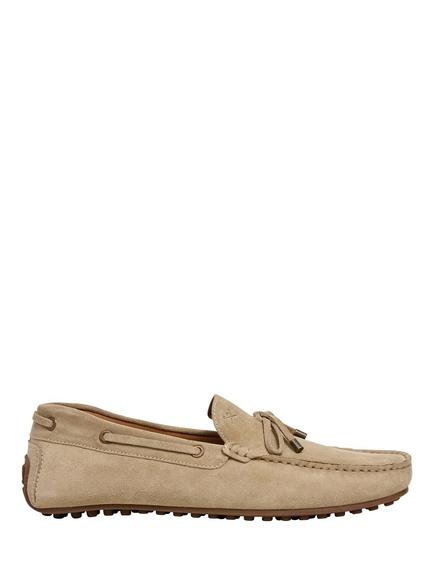 Hackett London Nubuck Driving Shoes, Sand Beige