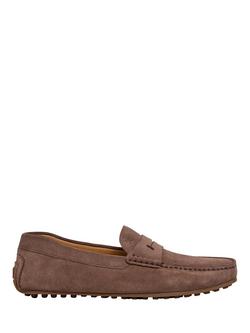 Hackett London Driver Saddle Suede Loafers, Toffee Brown, Toffee Brown