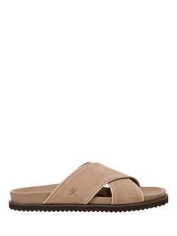 Hackett London Mikonos Highcross Suede Sandal, Sand Beige, Sand Beige