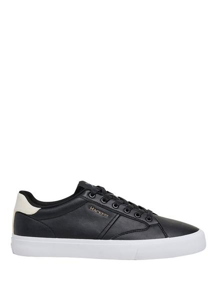 Hackett London Heritage Trainers, Black, Black