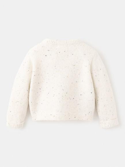 Mango Baby Koko Cardigan, Light Beige - view 2, Light Beige