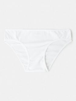 Mango Kids' Basic Plain Briefs, Pack of 3, White - view 2, White
