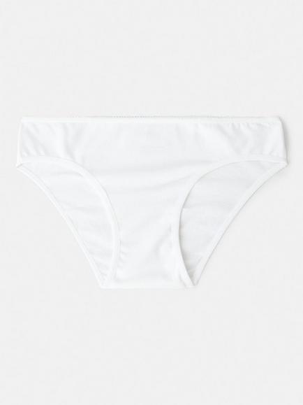 Mango Kids' Basic Plain Briefs, Pack of 3, White - view 2, White