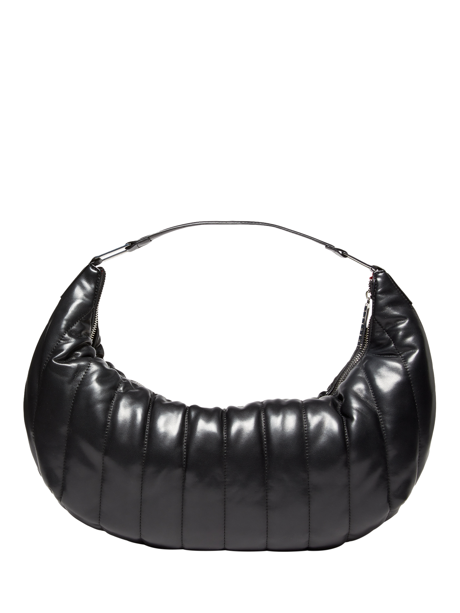 Product image 2 of 3, which shows SISLEY Faux Leather Quilted Shoulder Bag, Black, One Size