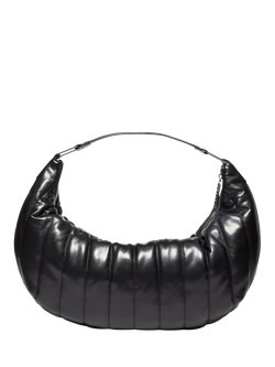 SISLEY Faux Leather Quilted Shoulder Bag, Black - view 2, Black