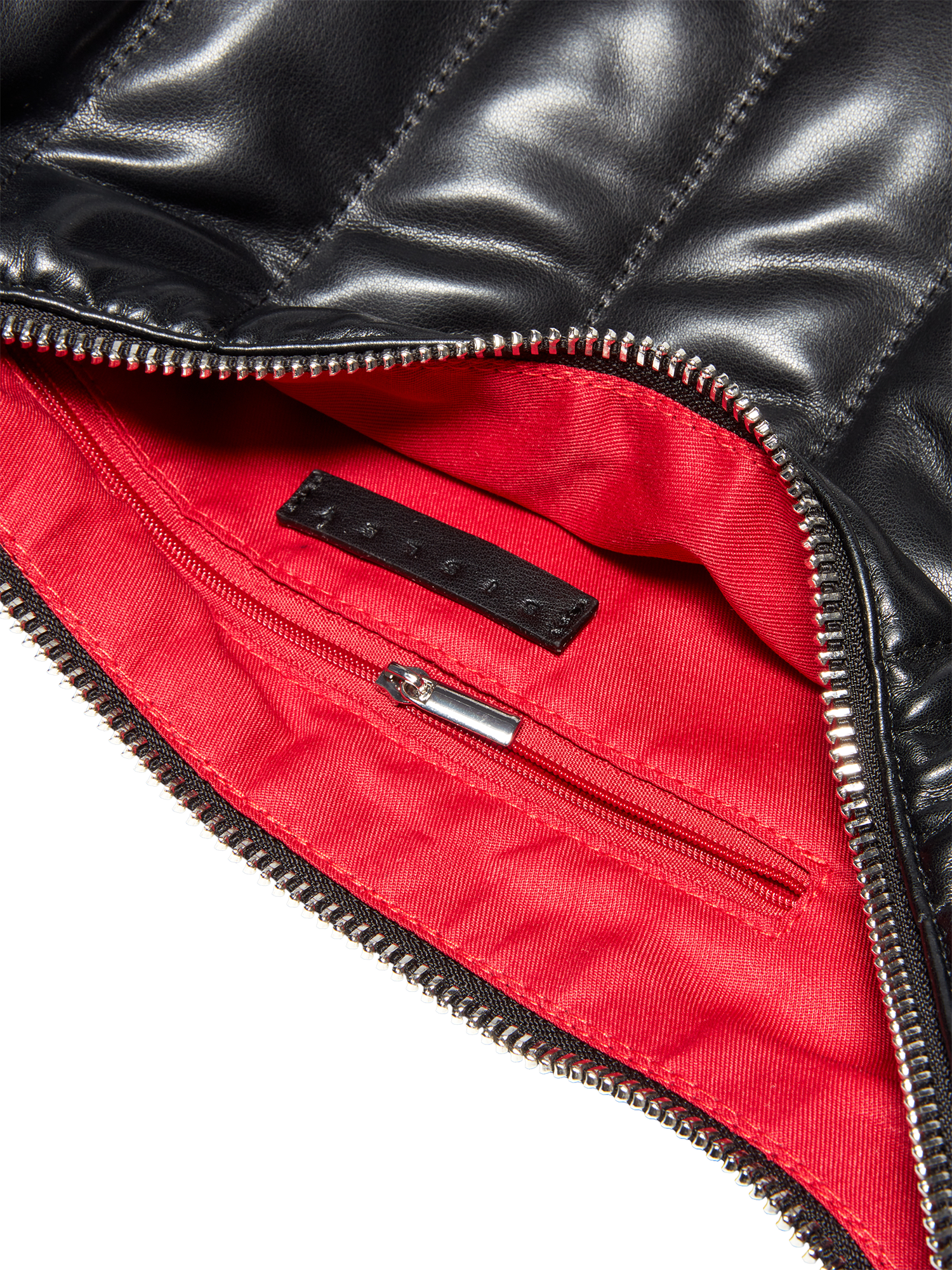 Product image 3 of 3, which shows SISLEY Faux Leather Quilted Shoulder Bag, Black, One Size