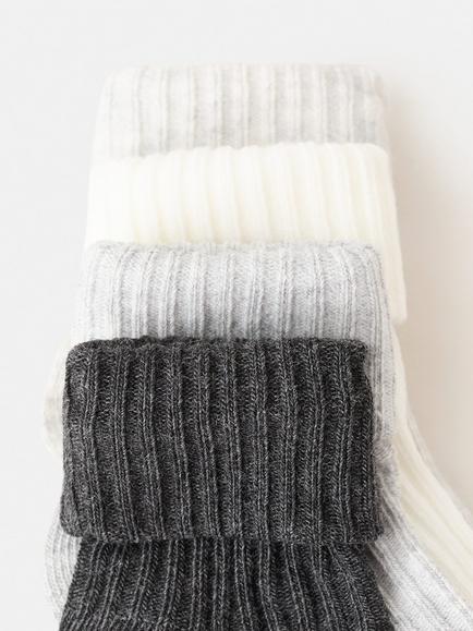 Mango Baby Plain Ankle Socks, Pack of 4, Grey - view 2, Grey