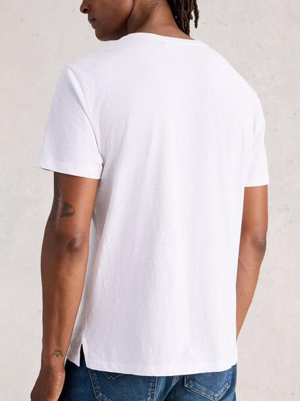 White Stuff Abersoch Cotton Regular Fit Bike Graphic T-Shirt, White - view 2, White