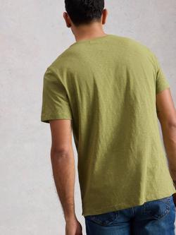 White Stuff Abersoch Cotton Regular Fit Short Sleeve Graphic T-Shirt, Green - view 2, Green