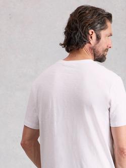 White Stuff Abersoch Cotton Regular Fit Short Sleeve Fish Graphic T-Shirt - view 2, White