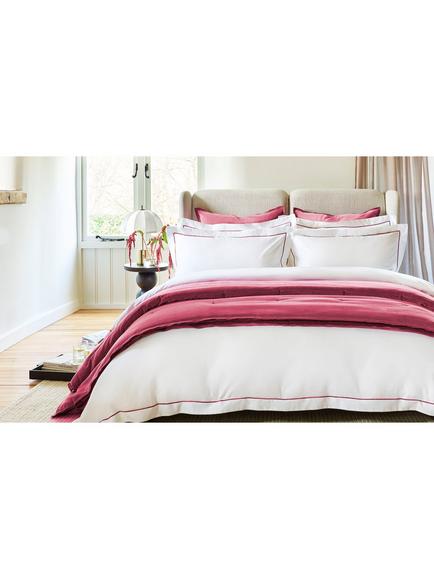 Christy Temperature Balancing 500 Thread Count Cotton Sateen Bedding, Fuschia - view 2, Fuschia