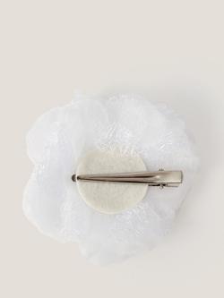 Monsoon Lace Flower Hair Clip, Ivory - view 2, Ivory