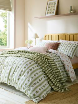 Laura Ashley Pensham Stripe Reversible Duvet Cover Set, Multi, Multi