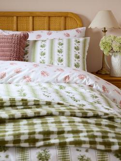 Laura Ashley Pensham Stripe Reversible Duvet Cover Set, Multi - view 2, Multi
