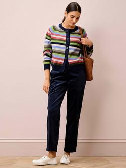 Brora Cotton Corduroy Trousers - view 2, Ink