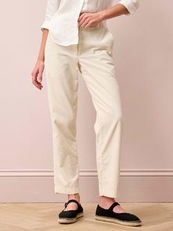 Brora Cotton Corduroy Trousers, Ivory