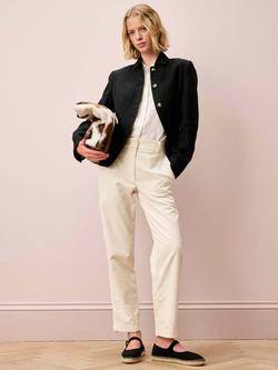 Brora Cotton Corduroy Trousers - view 2, Ivory