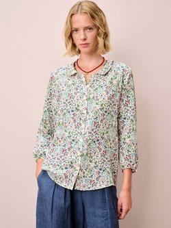 Brora Liberty Floral Pure Silk Shirt, Multi, Multi
