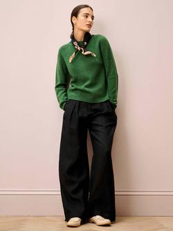 Brora Cashmere Jumper, Parsley - view 2, Parsley