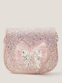Monsoon Kids' Sparkle Glitter Bag, Pink, Pink
