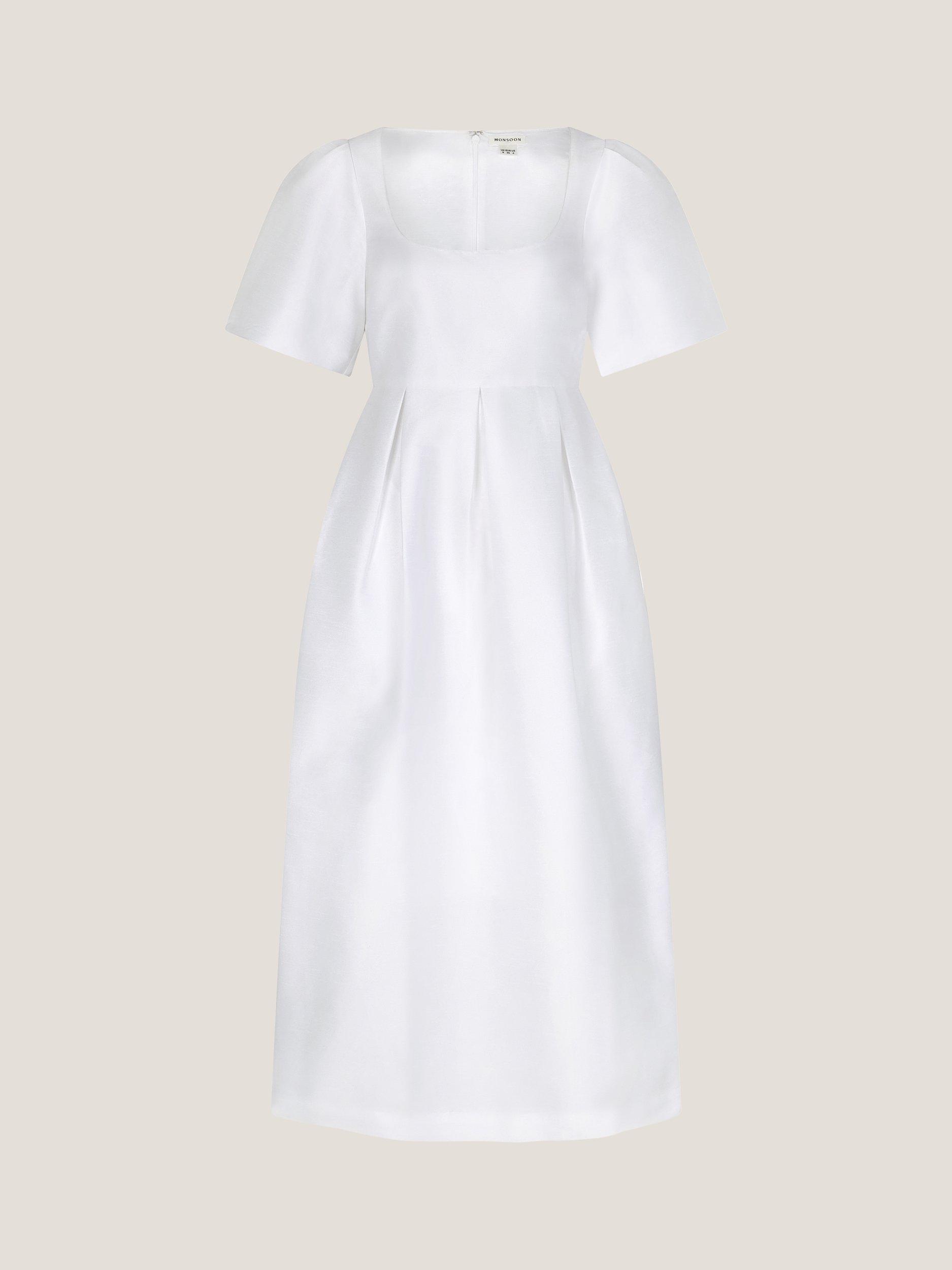 Product image 5 of 5, which shows Monsoon Sloane Square Neck Wedding Dress, Ivory, 6