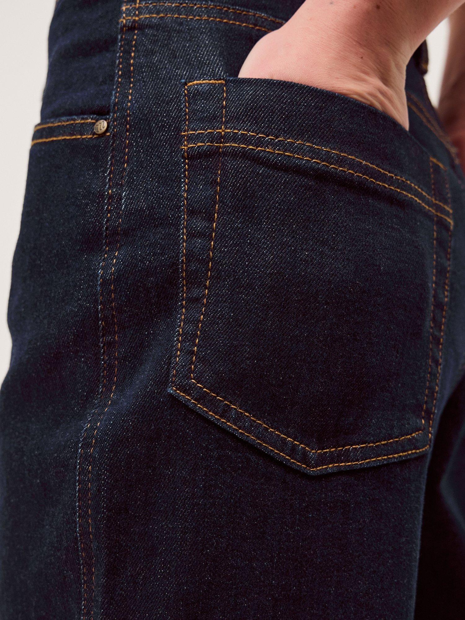 Product image 3 of 5, which shows Monsoon Hallie Cropped Jeans, Indigo, 8