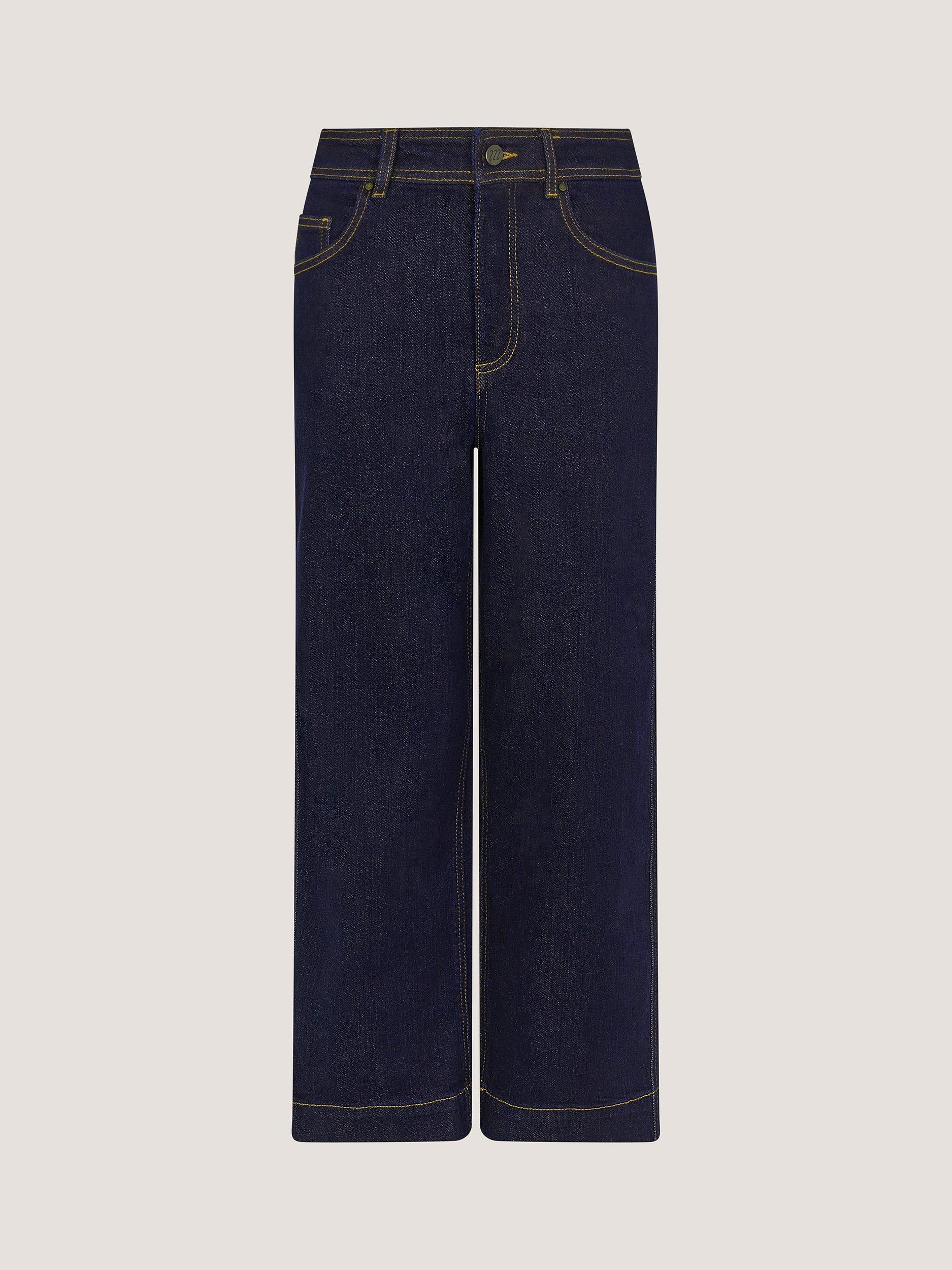 Product image 5 of 5, which shows Monsoon Hallie Cropped Jeans, Indigo, 8