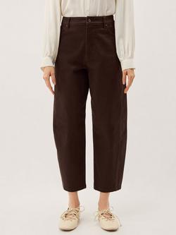 Monsoon Lacey Barrel Leg Jeans, Chocolate, Chocolate