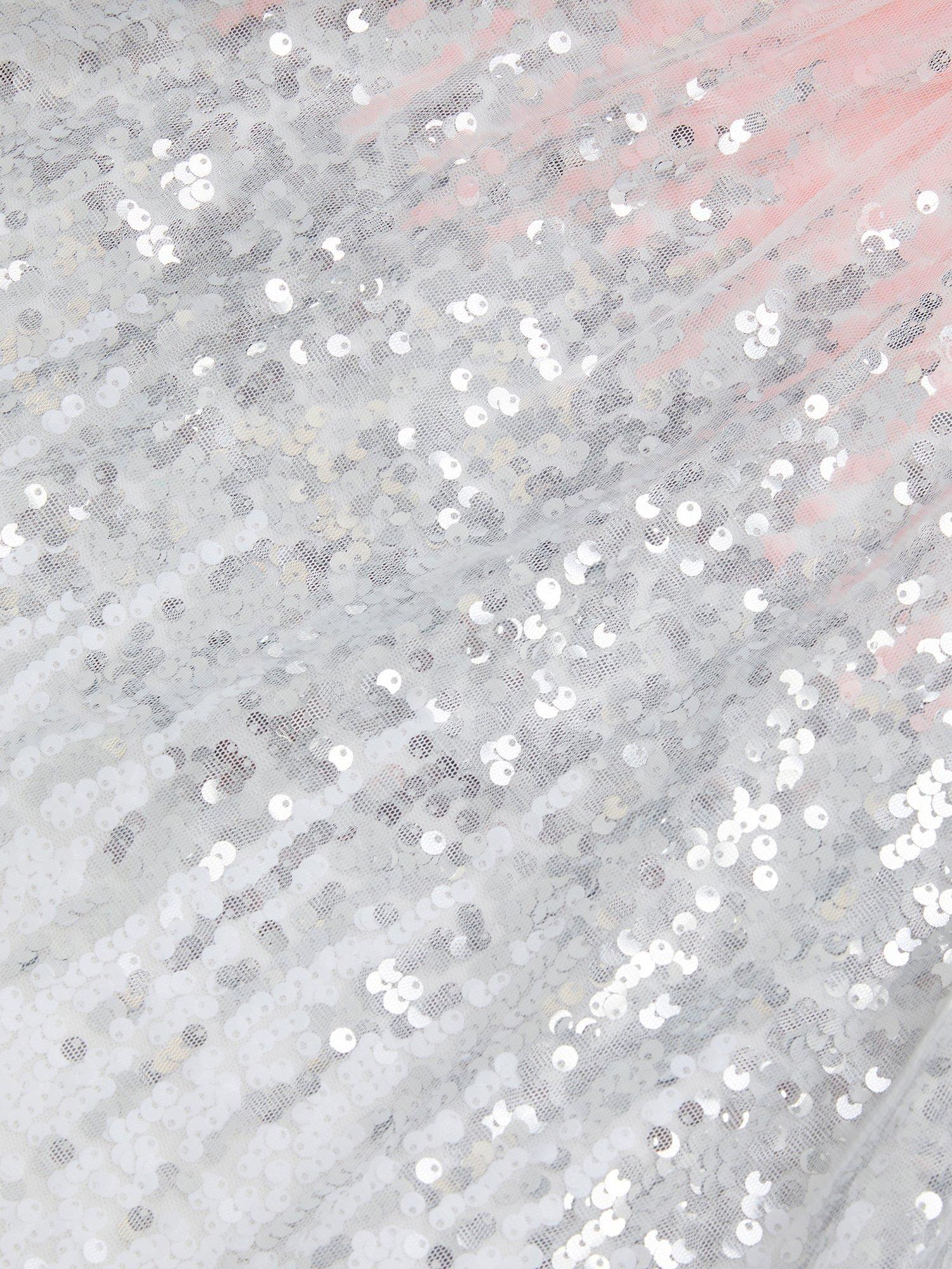 Product image 2 of 11, which shows Monsoon Baby Sequin Dress, Multi, 0-3 months