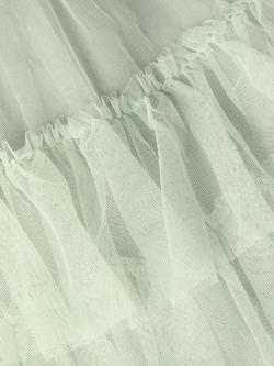 Monsoon Baby Alex Sequin Tiered Dress, Sage - view 2, Sage