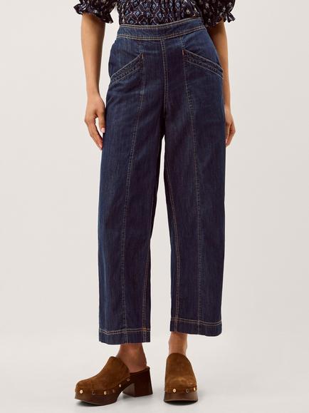 Monsoon Harper Seam Detail Jeans, Indigo, Indigo