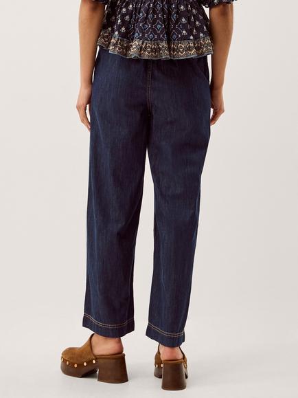 Monsoon Harper Seam Detail Jeans, Indigo - view 2, Indigo