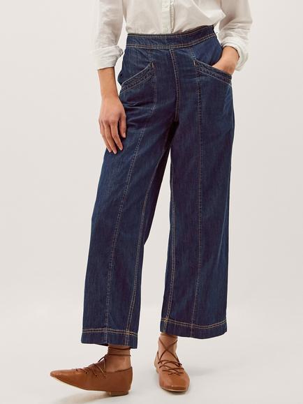 Monsoon Harper Contrast Stitch Jeans, Indigo, Indigo