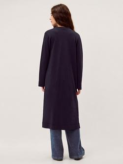 Monsoon Leah Longline Cardigan, Navy - view 2, Navy
