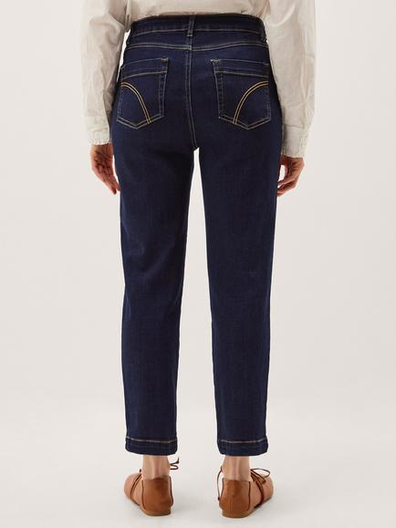 Monsoon Safaia 7/8 Jeans, Indigo - view 2, Indigo