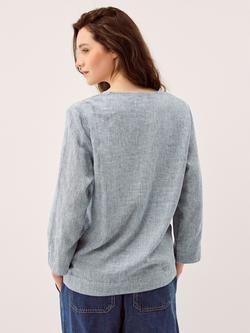 Monsoon Alexis Knot Top, Navy - view 2, Navy