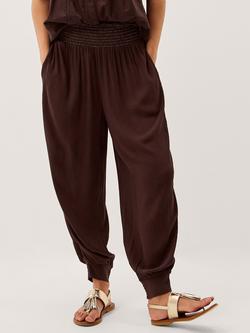 Monsoon Reese Harem Trousers, Brown, Brown