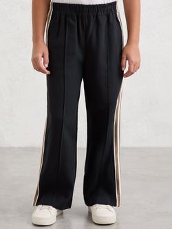 Reiss Kids' Robyn Side Stripe Trousers, Navy, Navy