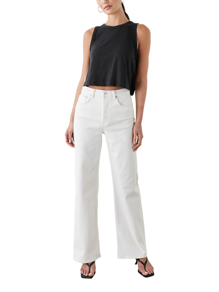 Rails Getty High Rise Wide Leg Jeans, Vintage Ecru, Vintage Ecru