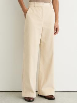 Reiss Petite Stanton Corduroy Trousers, Cream, Cream
