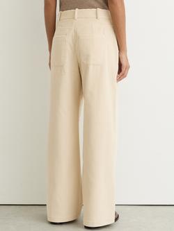 Reiss Petite Stanton Corduroy Trousers, Cream - view 2, Cream