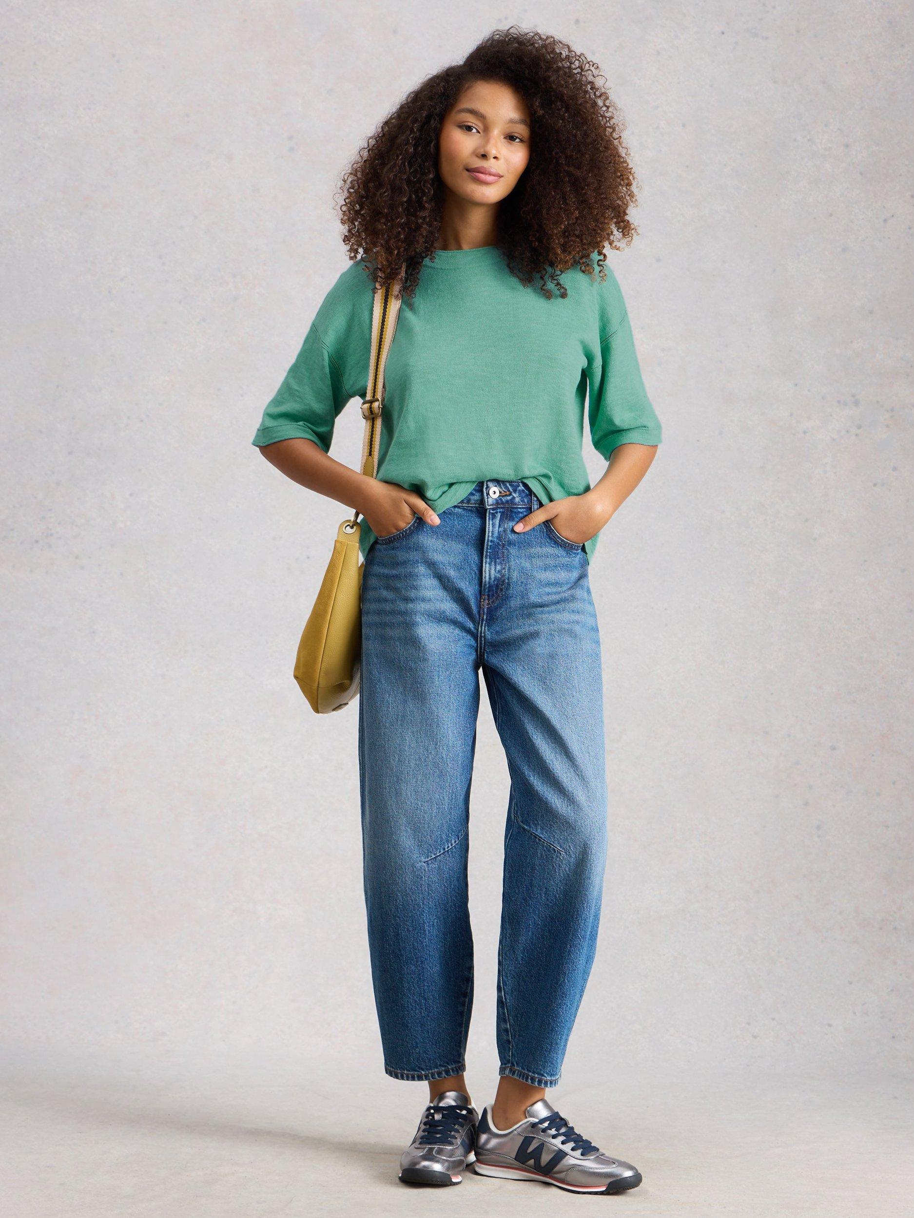 Product image 1 of 6, which shows White Stuff Kate Oversized T-Shirt, Teal, 6