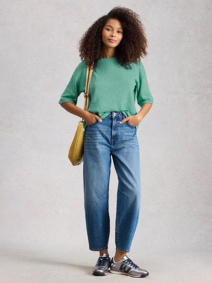 White Stuff Kate Oversized T-Shirt, Teal