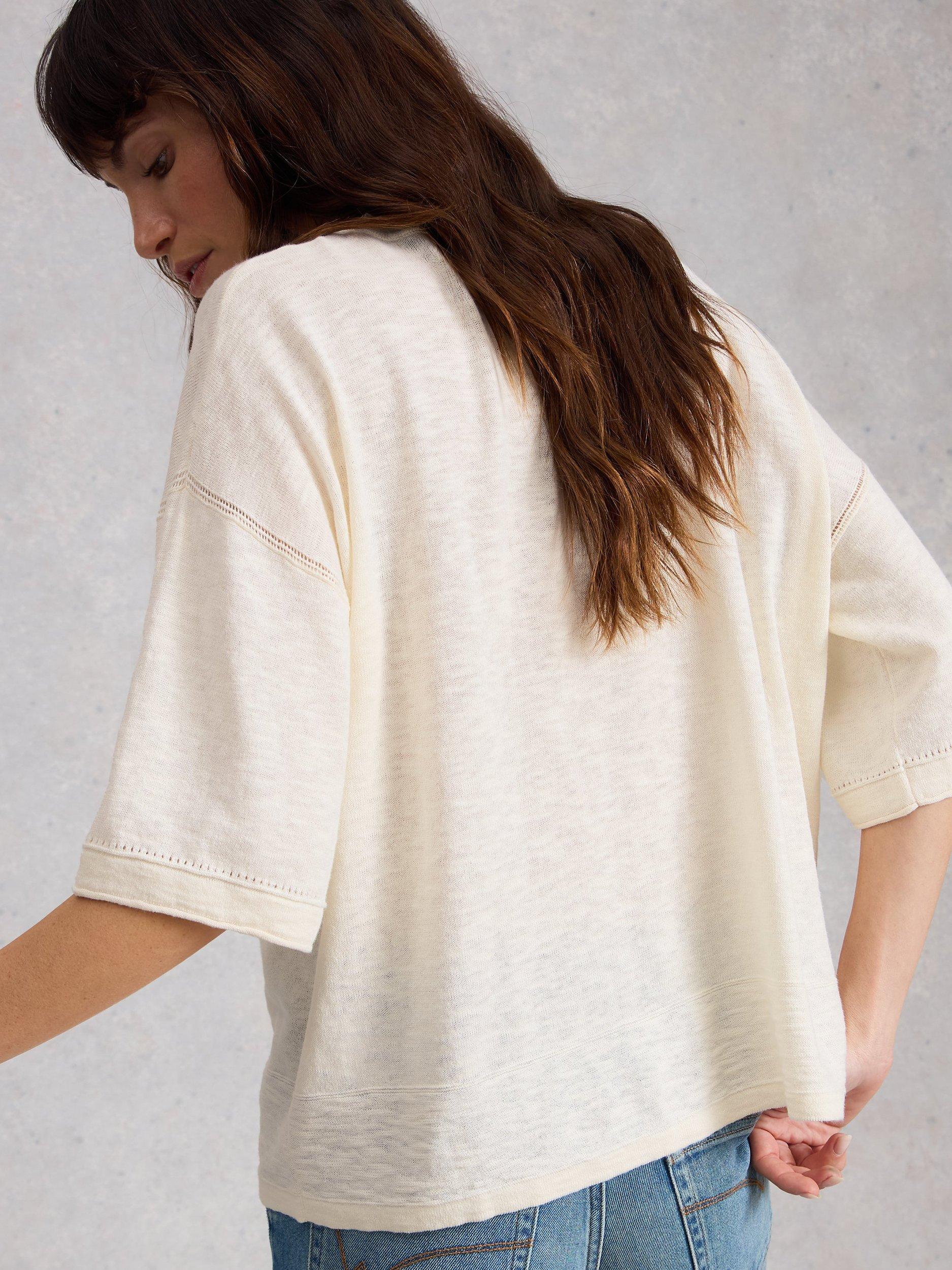 Product image 2 of 6, which shows White Stuff Kate Oversized T-Shirt, White, 6