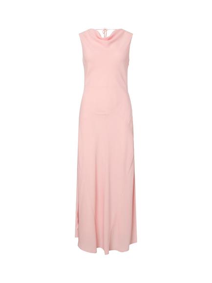 YAS Seranade Tie Back Dress, Pink, Pink