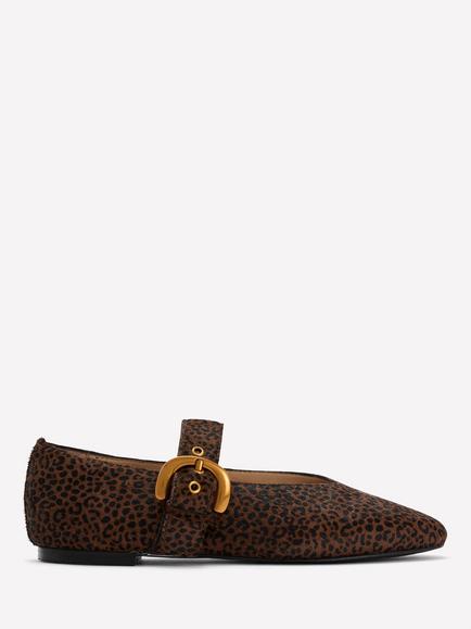Boden Kylie Buckle Mini Leopard Print Mary Jane Pumps, Multi, Multi