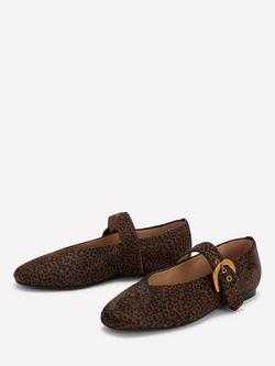 Boden Kylie Buckle Mini Leopard Print Mary Jane Pumps, Multi - view 2, Multi